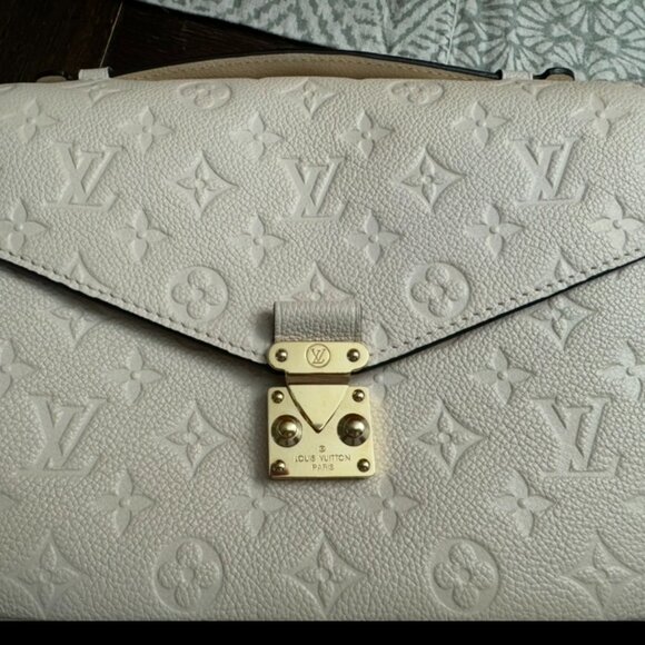 LOUIS VUITTON POCHETTE METIS IN CREAM EMPRIENTE LEATHER WITH WALLET AND POUCH - Picture 2 of 16